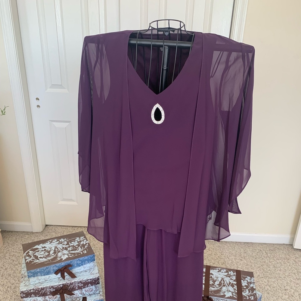 Marina 3-piece evening pants ensemble